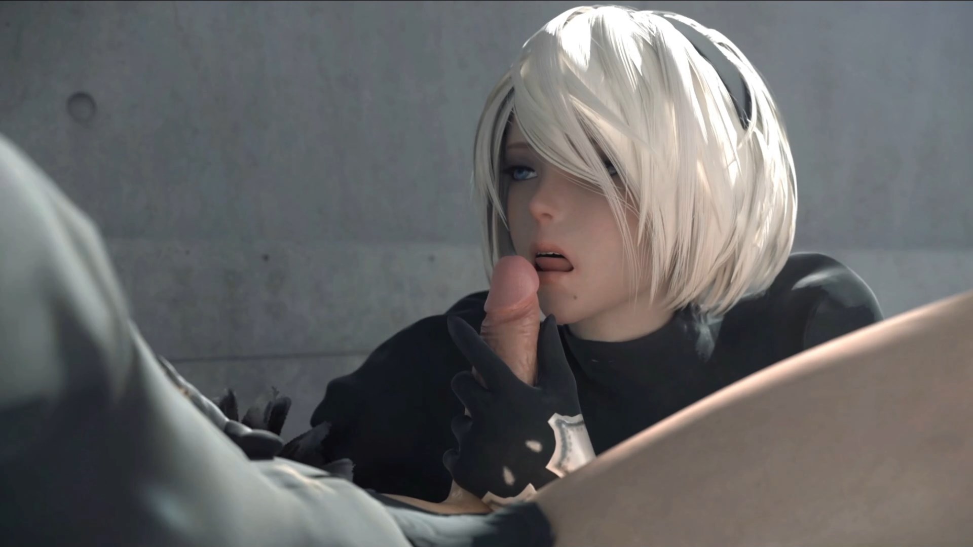 2B and 9s outdoors NIER AUTOMATA - Episode 1