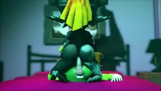 Popular Super Mario characters knock it off in a gangbang