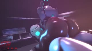 Female robot with big bubble butt loves getting plowed in 3D porn