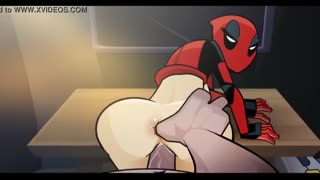 Bald felow is fucking the hell out of a female Deadpool