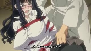 Little boy fucks on a busty anime chick with great passion