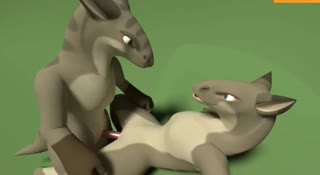 Cartoon reptiles fuck in the classic missionary stance
