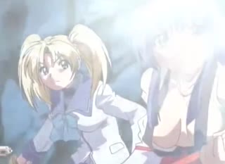 Blonde girl is one of the stars in this sexual anime