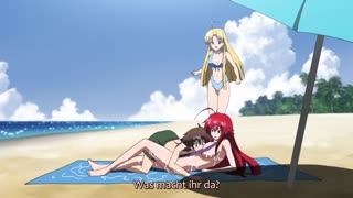 DXD hentai highschool babes involve a guy into it