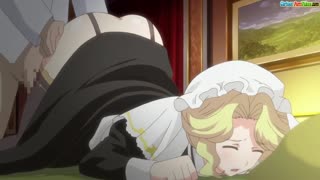 Hentai maid bends over for spanking and fucking