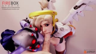 D Va and her hentai Overwatch friends love being fucked