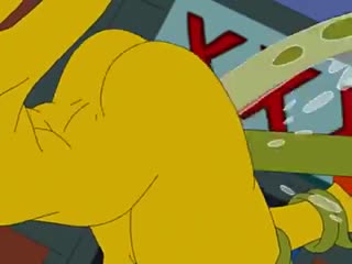 Marge Simpson is impregnated by a horny alien
